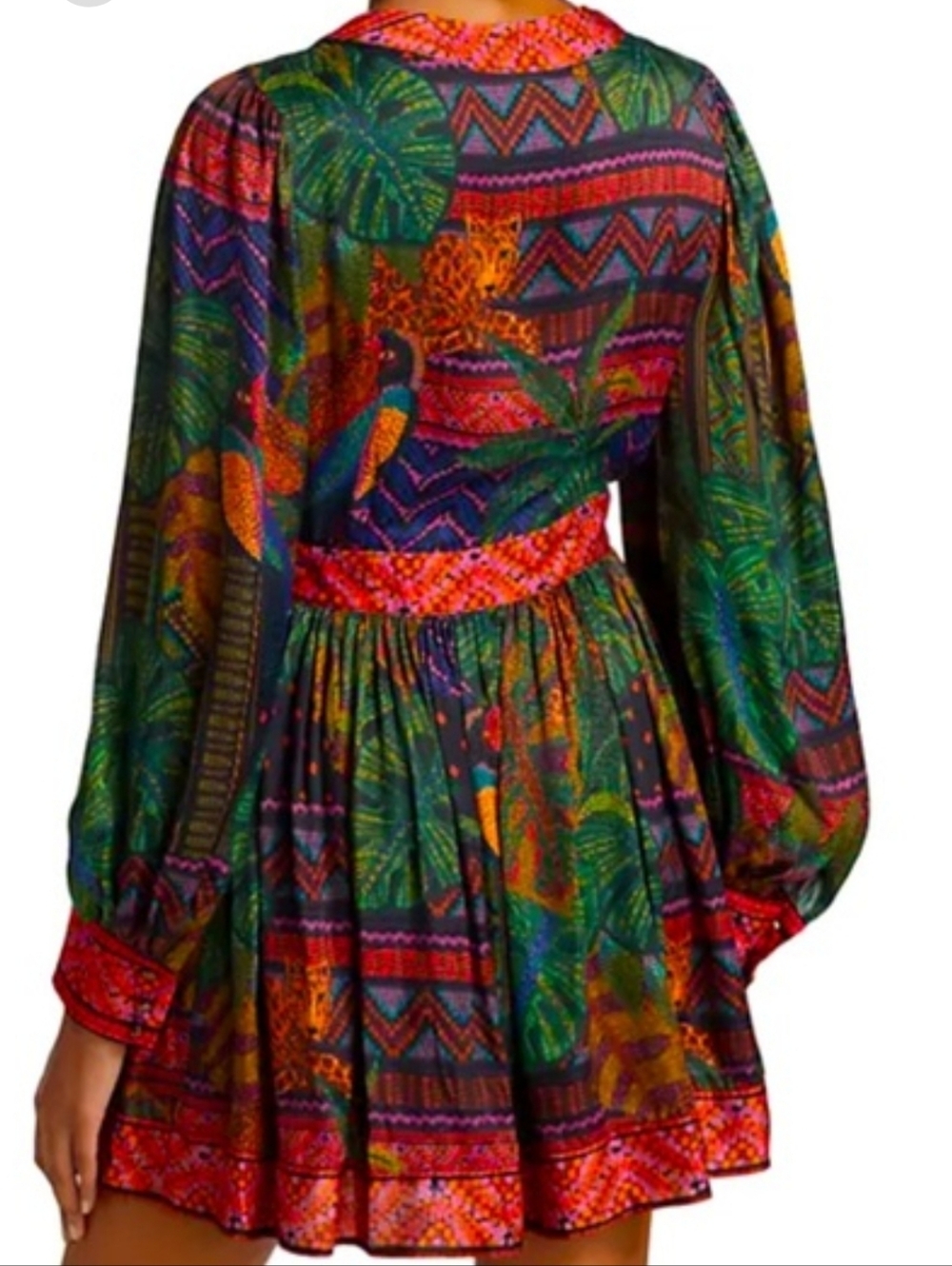 FARM Rio Forest Tapestry Mini Wrap Dress - Picture 2 of 12